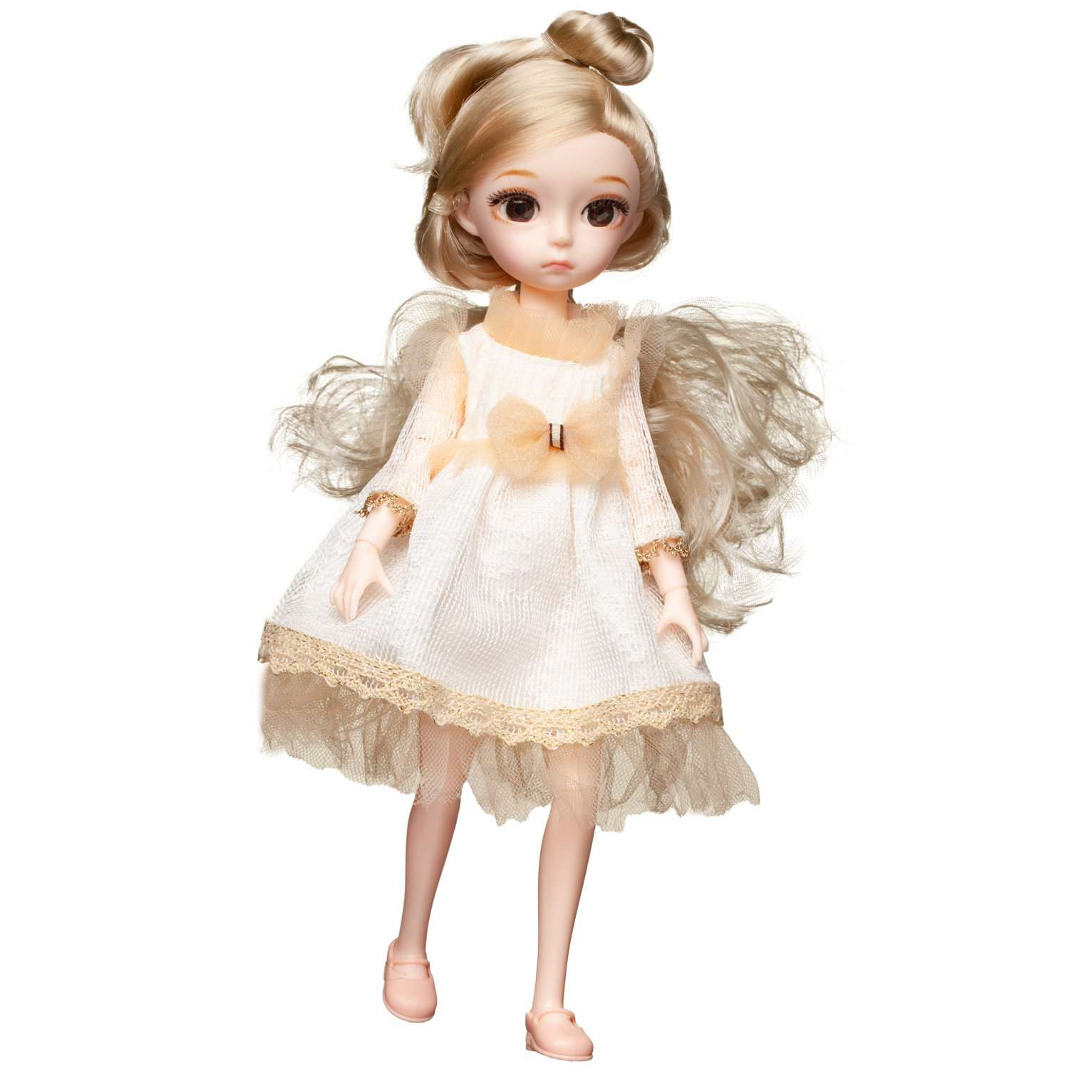Кукла Junfa в бело золотом платье 25 см WJ-37768 - фото 5