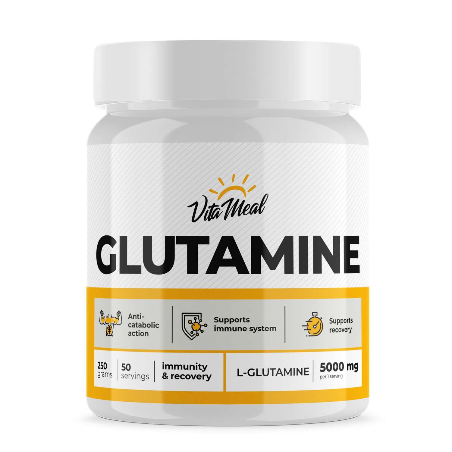 Аминокислота VitaMeal Глютамин без ароматизаторов 250 г - фото 1