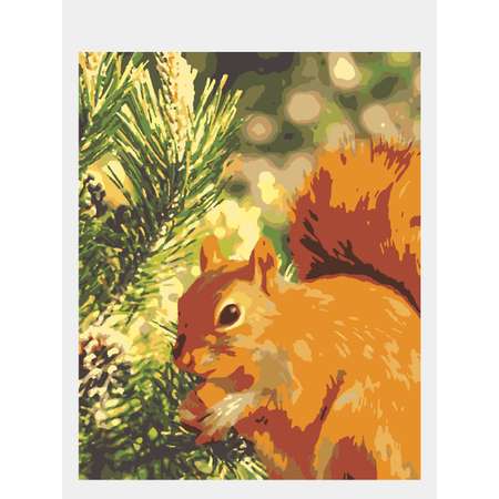 Картина по номерам 50х40 Selfica Лесной рыжик