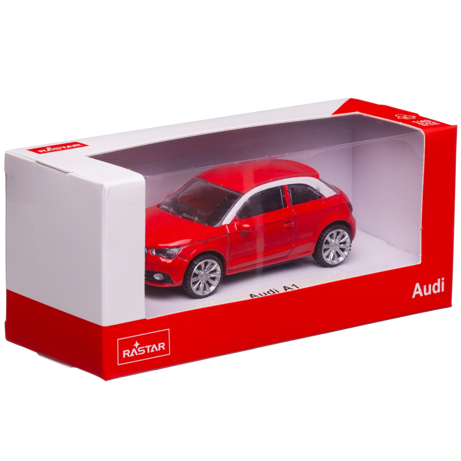 Автомобиль Rastar Audi 1:43 без механизмов красный 58200R - фото 2