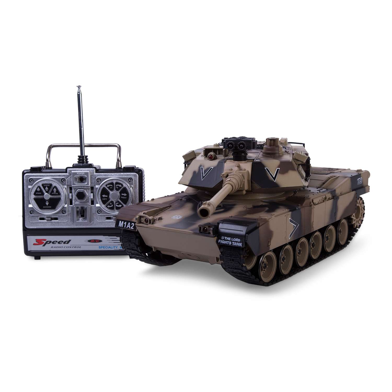 Танк р/у Global Bros Household M1A2 Abrams 1:20 со звуком в ассортименте - фото 1