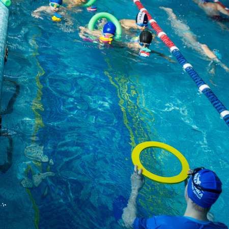 Обруч для занятий ElBascoToys для обучения плаванию Круг желтый