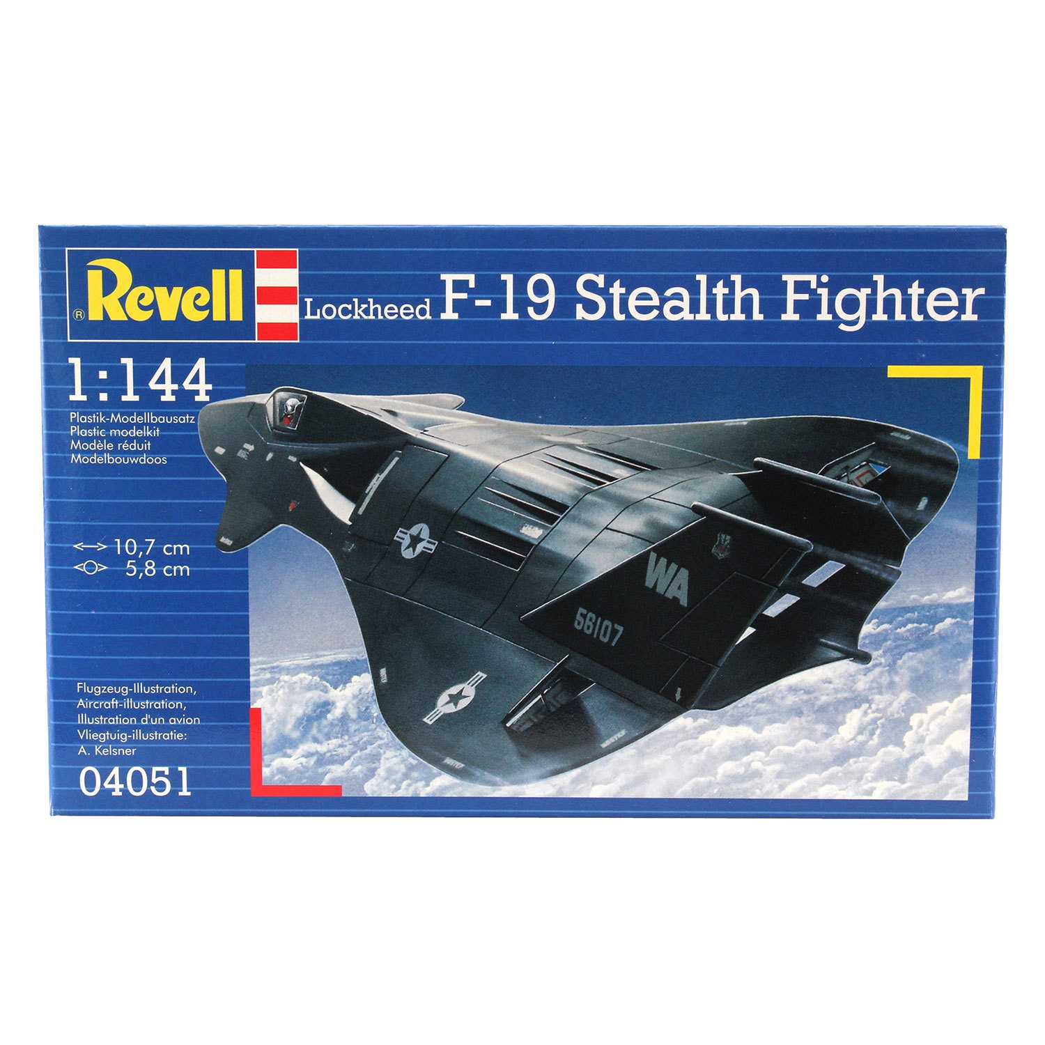 Истребитель Revell F-19 Stealth 1:144 04051 - фото 1