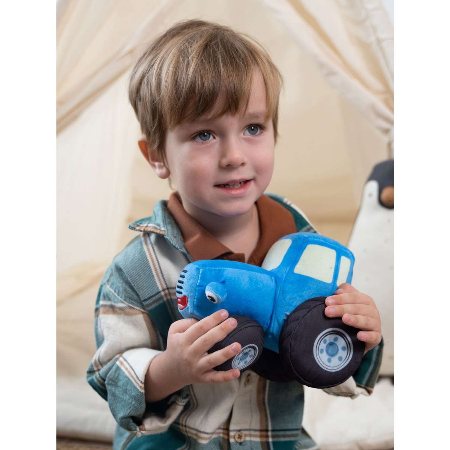 Мягкая игрушка Super01 Синий трактор - фото 12