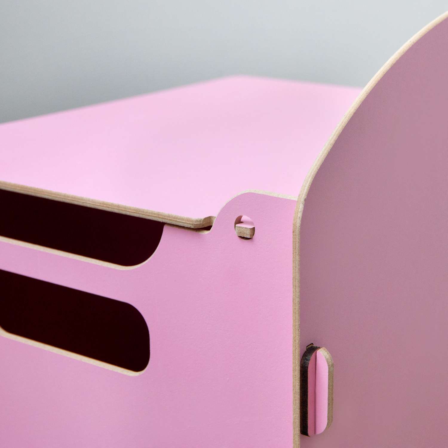 Ящик для хранения игрушек Alubalu розовый - фото 6