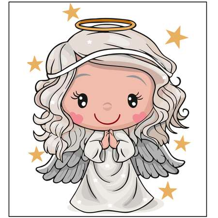 Картина по номерам Фрея PKZ-2 на картоне 30 х 40 см №37 Маленький ангелочек