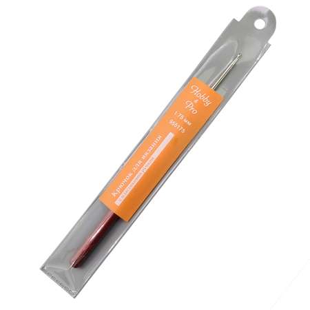 Крючок для вязания Hobby Pro металлический с пластиковой ручкой для тонкой пряжи 1.75 мм 14.5 см 955175