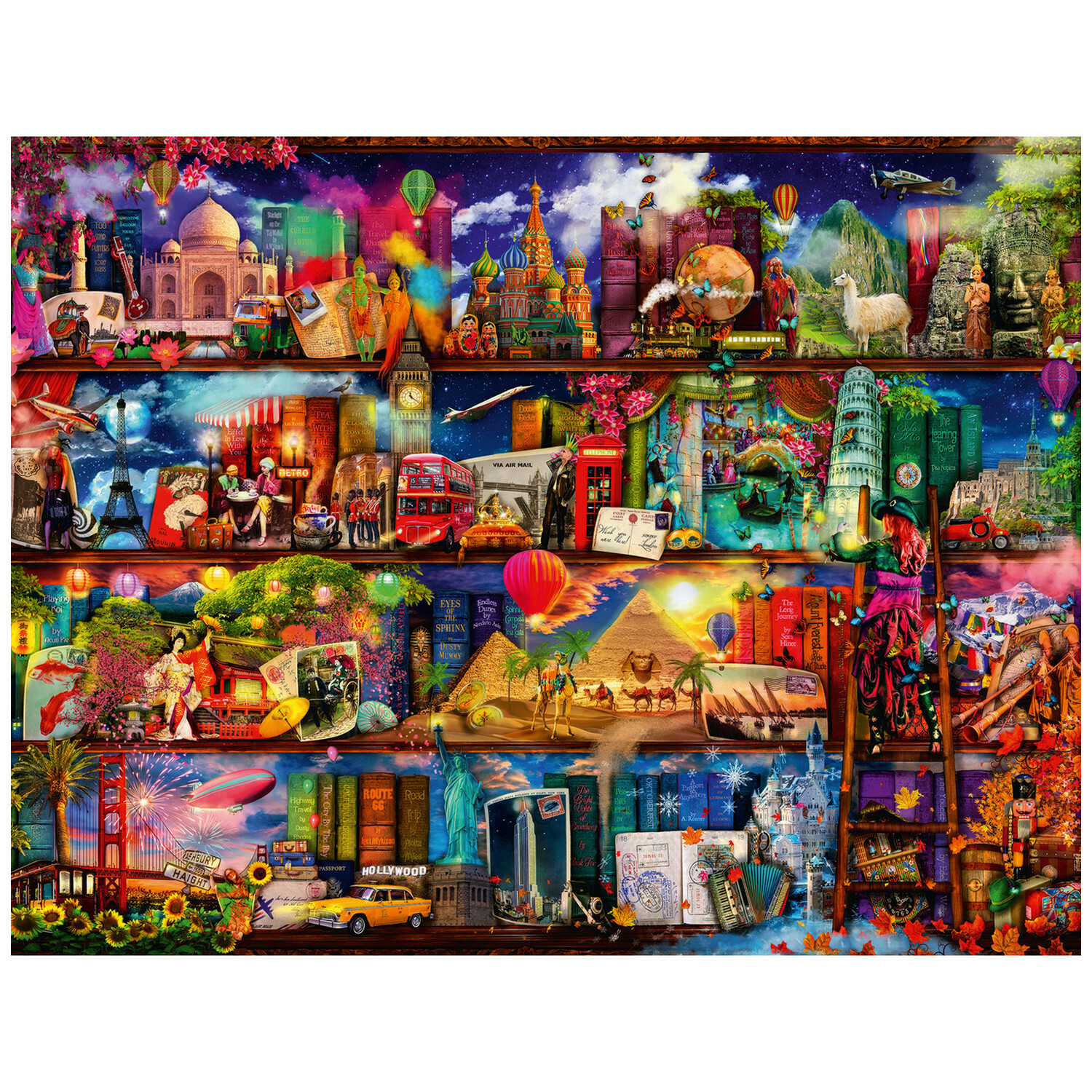 Пазл Ravensburger Книжный мир 2000элементов 16685 - фото 2