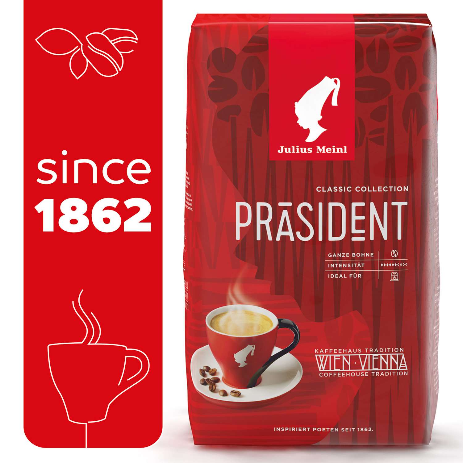 Кофе в зернах Julius Meinl Президент Классическая Коллекция 1кг - фото 1