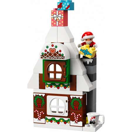 Конструктор LEGO DUPLO Santas Gingerbread House блочный