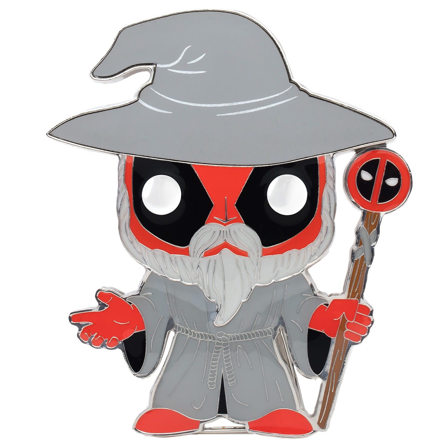 Значок Funko POP! Pin Marvel Deadpool Wizard Deadpool Large Enamel - фото 1