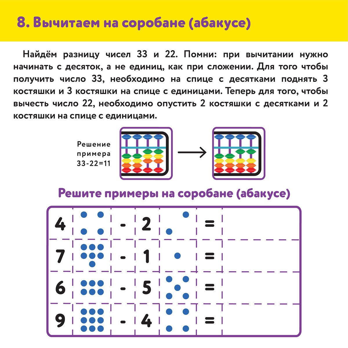 Счеты детские Юнландия Абакус школьные Ментальная арифметика 13 разрядов - фото 11