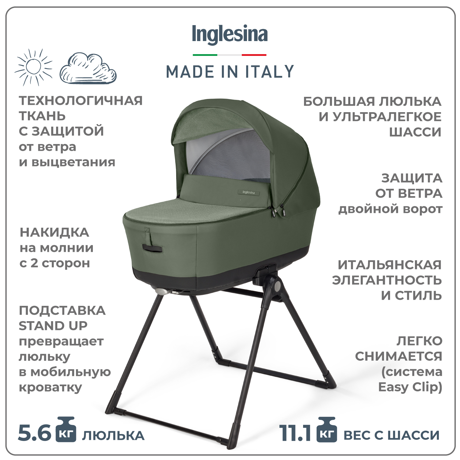 Коляска 3в1 Inglesina Electa - фото 5