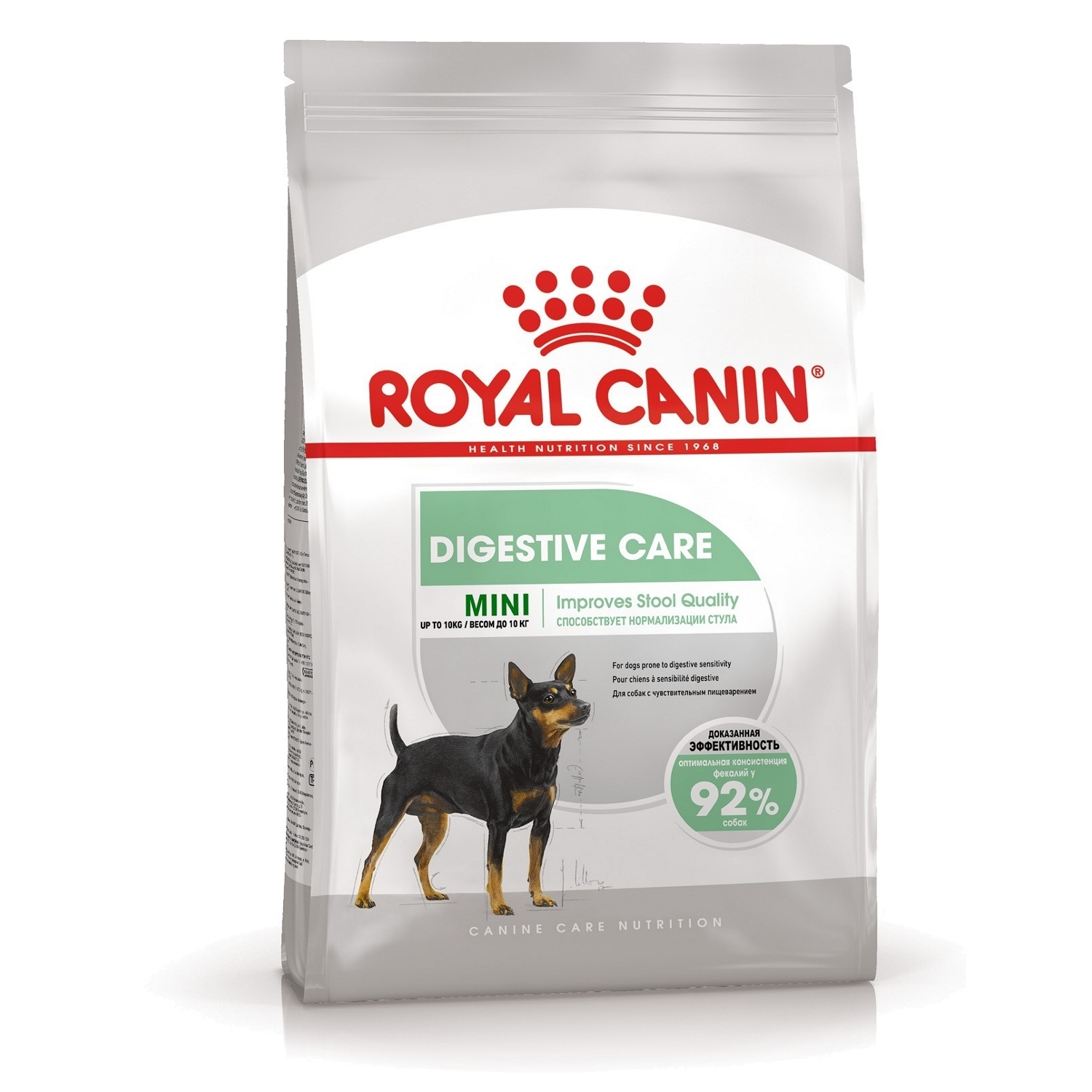 Корм для собак ROYAL CANIN Mini Digestive Care мелких пород с  чувствительным пищеварением 3кг купить по цене 2706 ₽ с доставкой в Москве  и России, отзывы, фото