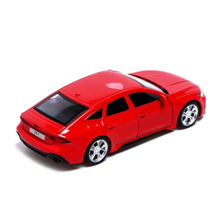 Машина Автоград металлическая AUDI RS7. 1:43. инерция. открываются двери. цвет красный