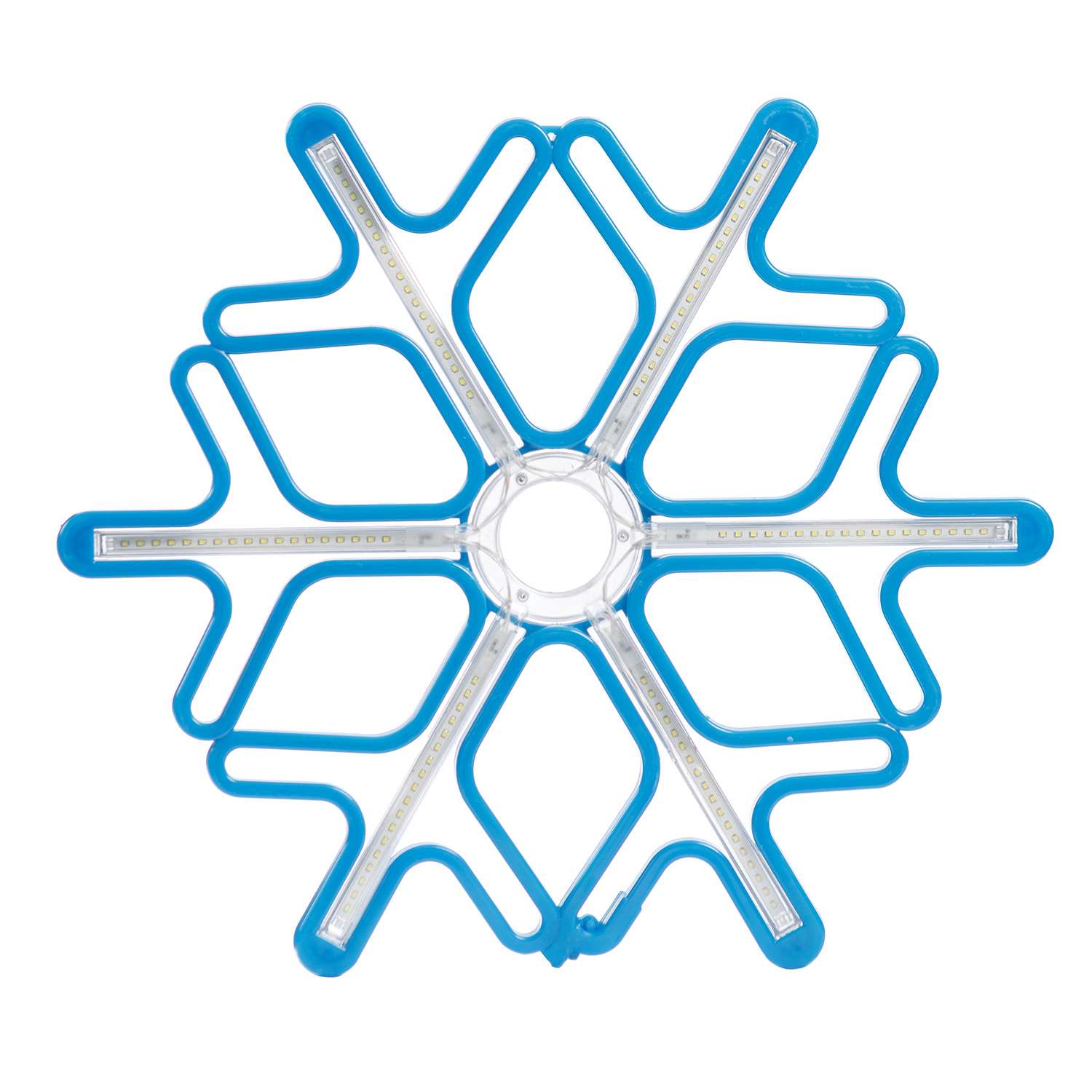 Фигура светодиодная BABY STYLE Снежинка синий 60 см - фото 4