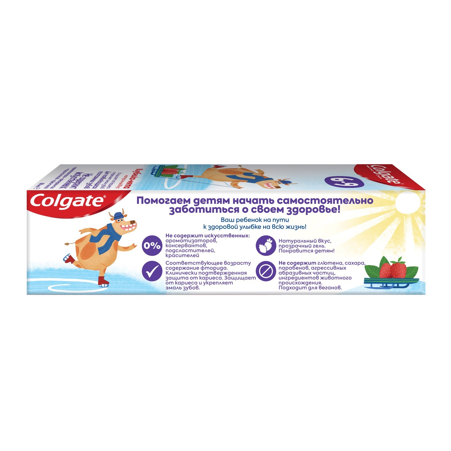 Зубная паста Colgate Клубника-Мята 60мл 6-9лет - фото 5