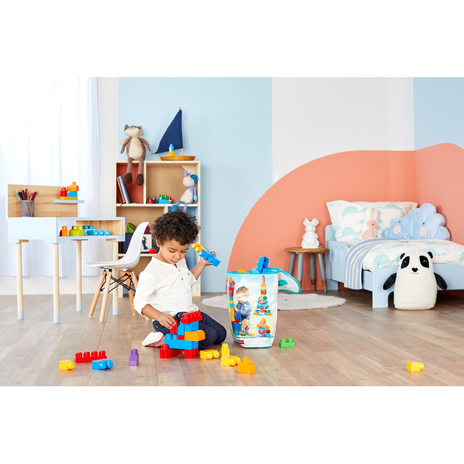 Конструктор Mega Bloks First Builders 60деталей Голубой DCH55 - фото 31