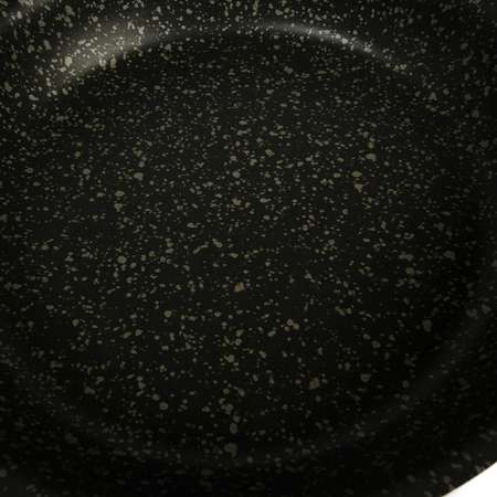 Сковорода Повар Люкс с антипригарным покрытием 24см Черный гранит