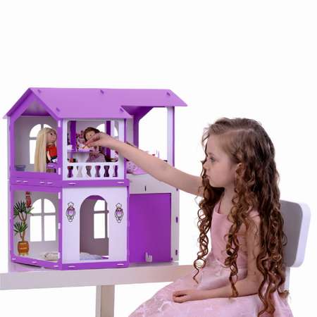 Домик для кукол Krasatoys Алиса с мебелью 4 предмета 000282