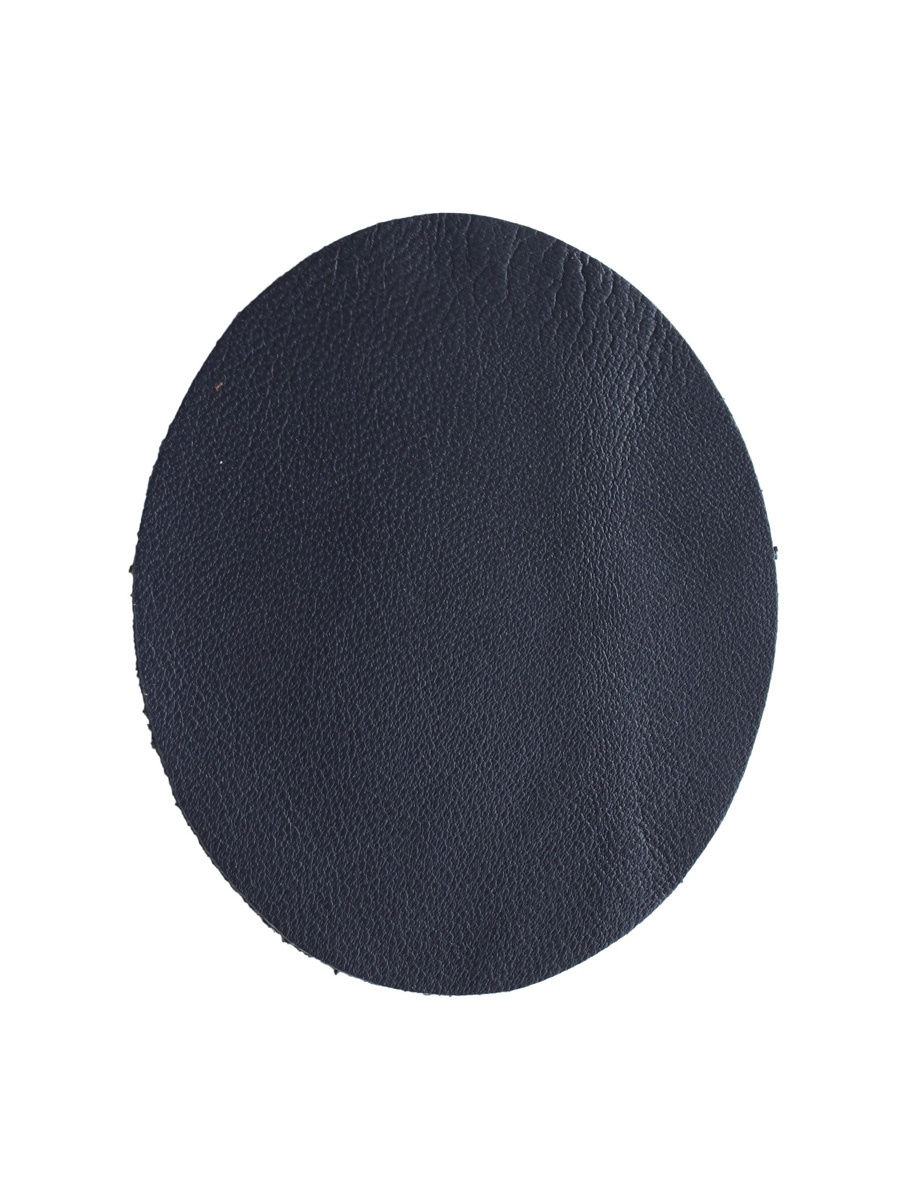 Заплатка Галерея термоклеевая малый овал из кожи для ткани 9.4х11.4 см 2 шт темно-синий - фото 3