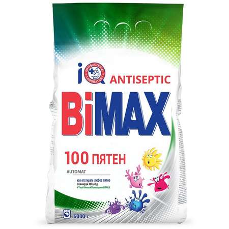 Стиральный порошок BiMax 100 пятен автомат 6кг