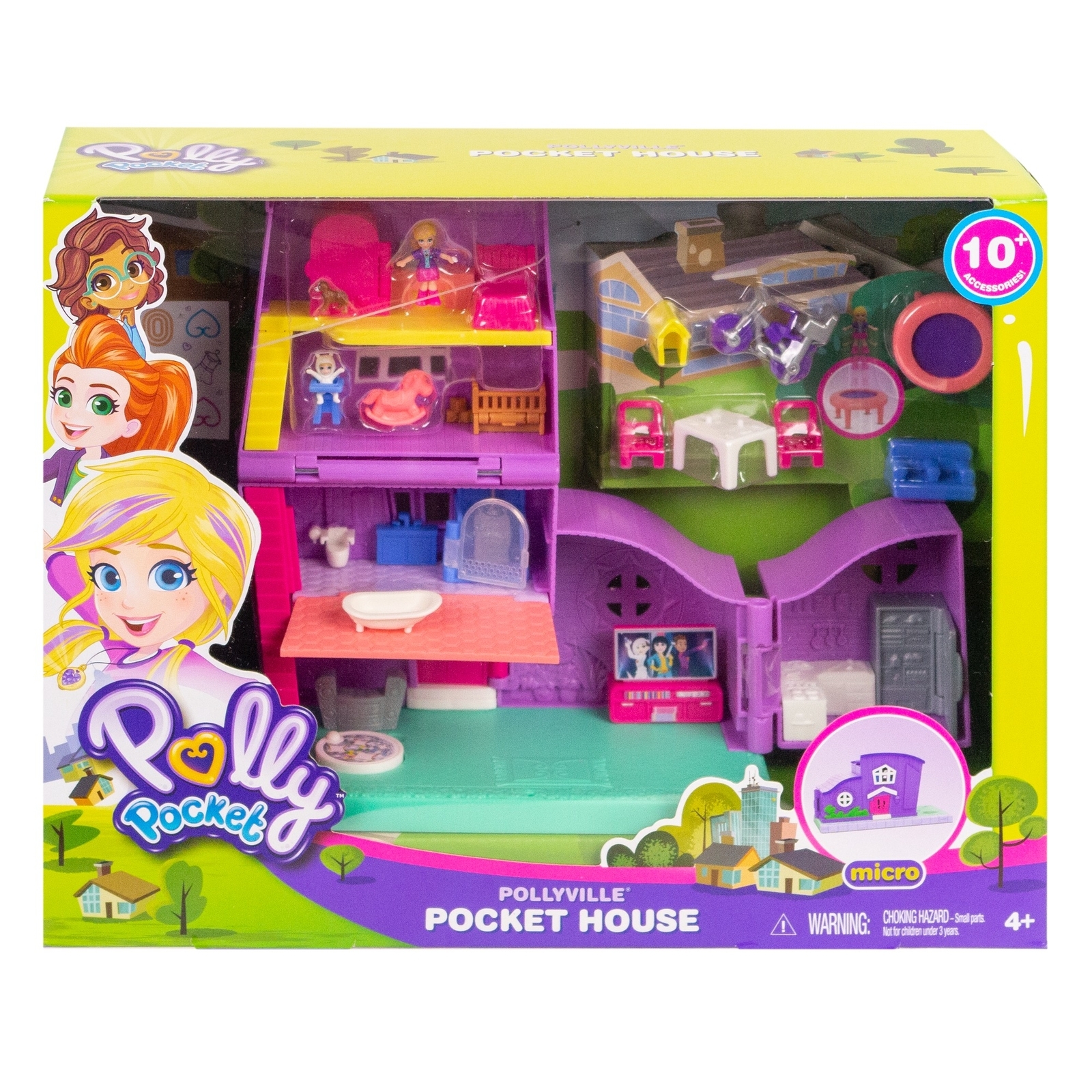 Набор игровой POLLY POCKET Полливиль Дом Полли GFP42 купить по цене 499 ₽ в  интернет-магазине Детский мир