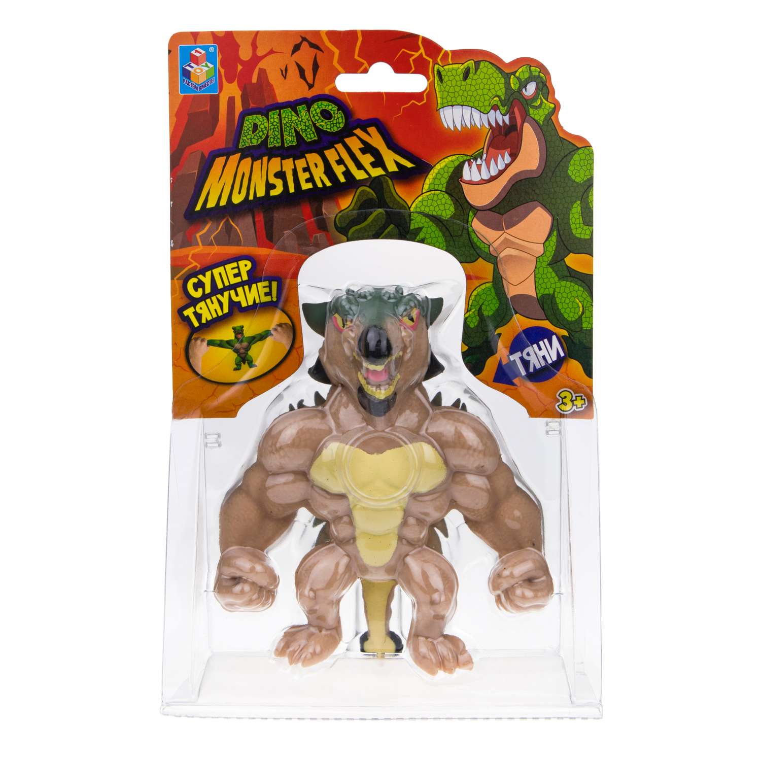 Игрушка-тягун 1Toy Monster Flex Dino Кораз Т22691-11 - фото 5