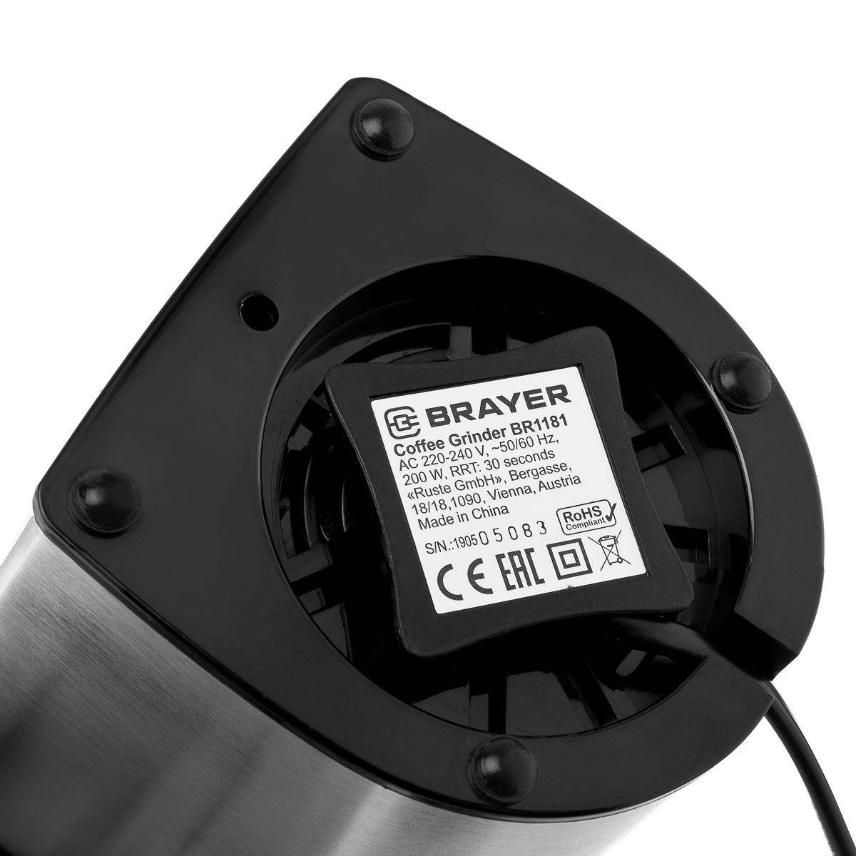 Кофемолка Brayer BR1181 - фото 8