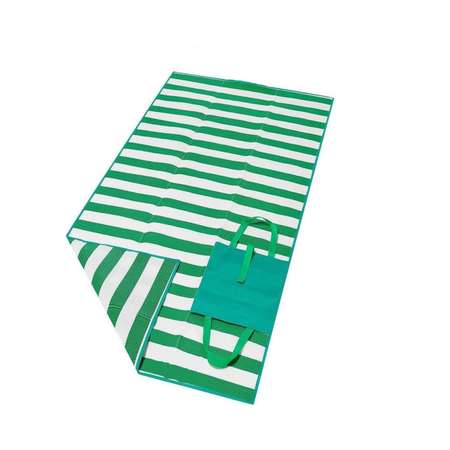 Пляжный коврик Rabizy с ручками для переноски 90х170 см зеленый