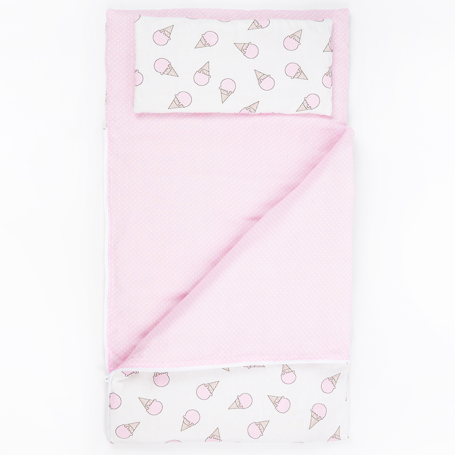 Спальный мешок Чудо-чадо Сплюшик мороженое розовый - фото 5