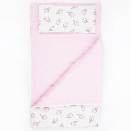 Спальный мешок Чудо-чадо Сплюшик мороженое розовый