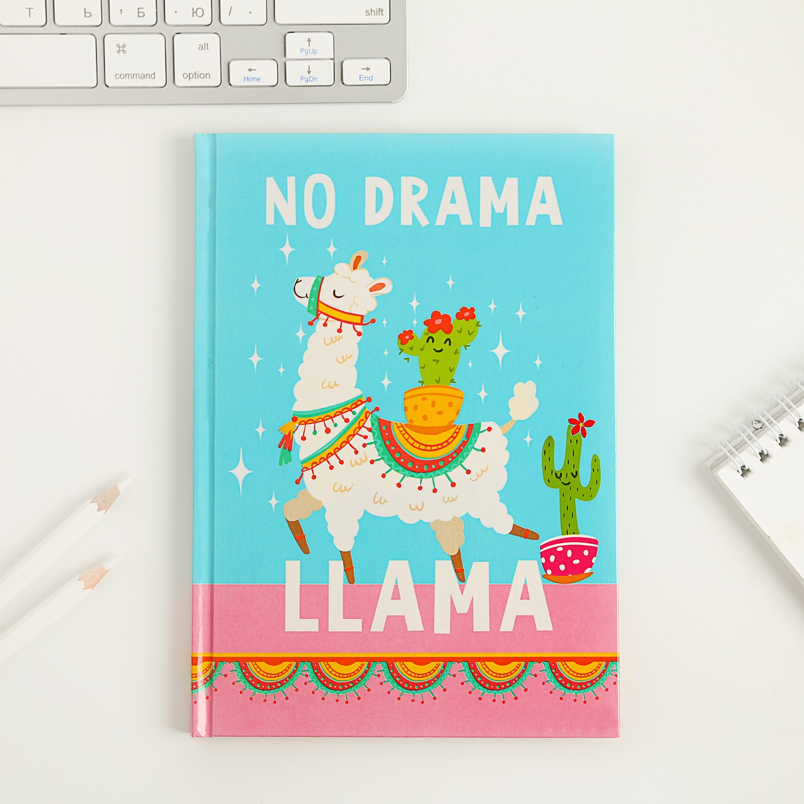 Набор ArtFox «NO DRAMA LLama». Ежедневник 80 л и ручка - фото 3