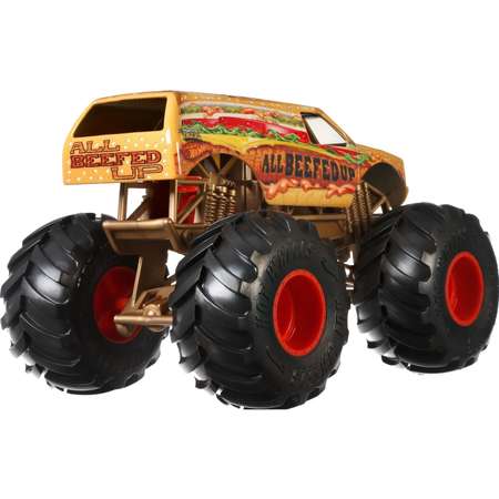 Машинка Hot Wheels Monster Trucks 1:24 Олл Бифид Апп GBV41