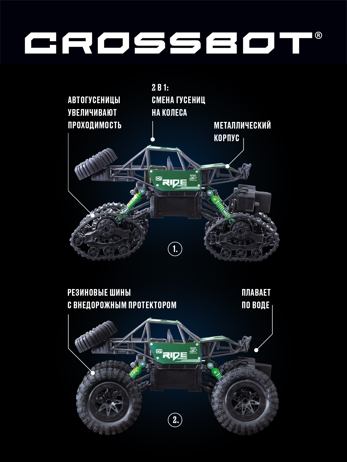 Внедорожник РУ CROSSBOT - фото 3