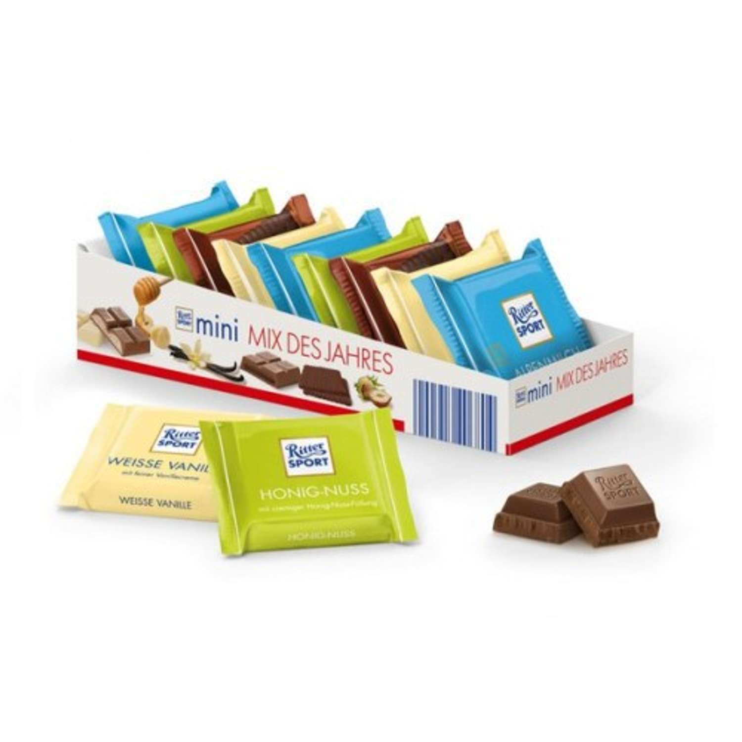 Набор мини-шоколада Ritter Sport 4 вкуса 150г купить по цене 995 ₸ в  интернет-магазине Детский мир