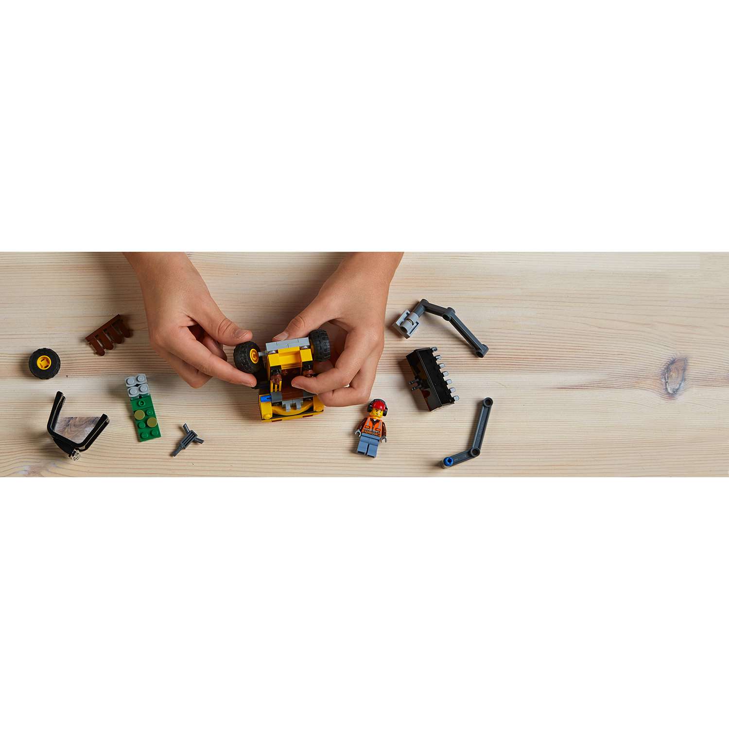 Конструктор LEGO City Great Vehicles Строительный погрузчик 60219 - фото 4