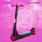 Креативный самокат Yo Band двухколесный складной POLYGON розовый