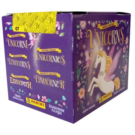 Бокс с наклейками Panini Unicorns Единороги 2024 50 пакетиков в наборе