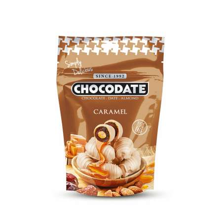 Финики CHOCODATE с миндалем и карамелью в шоколаде 100г