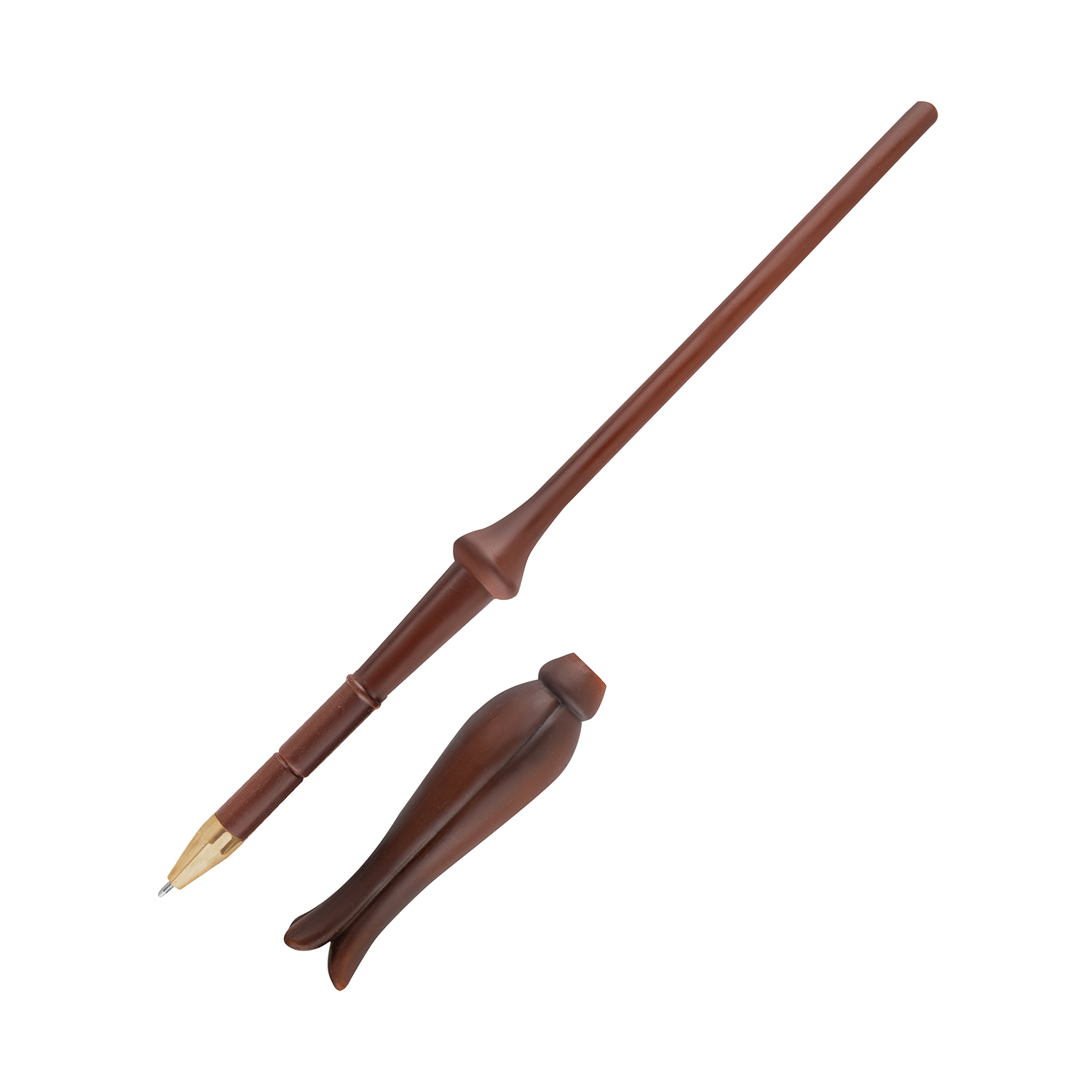 Ручка Harry Potter в виде палочки Полумны Лавгуд 25 см с подставкой и закладкой - фото 3