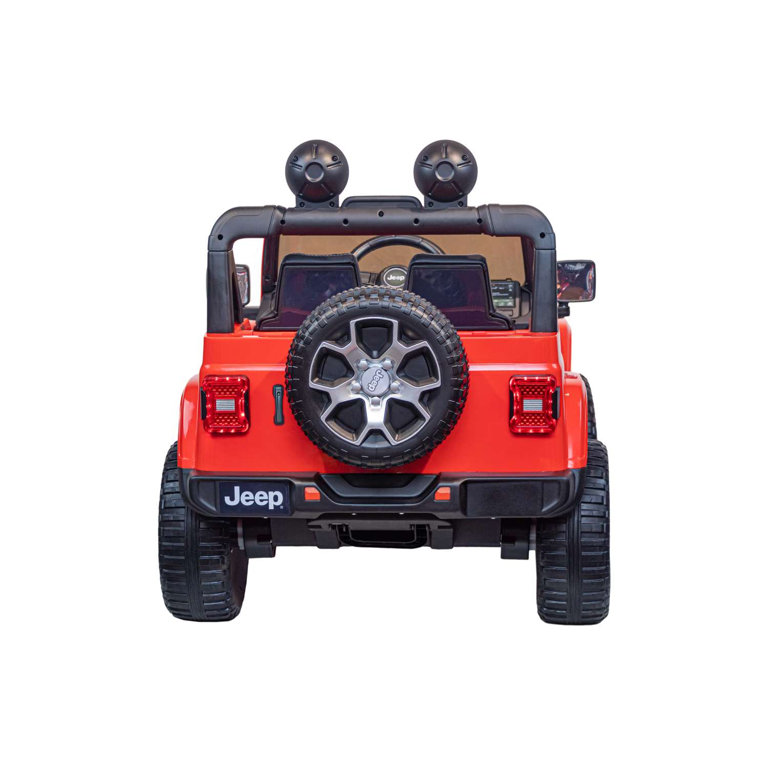 Электромобиль TOYLAND Джип Jeep Rubicon 4x4 красный - фото 5