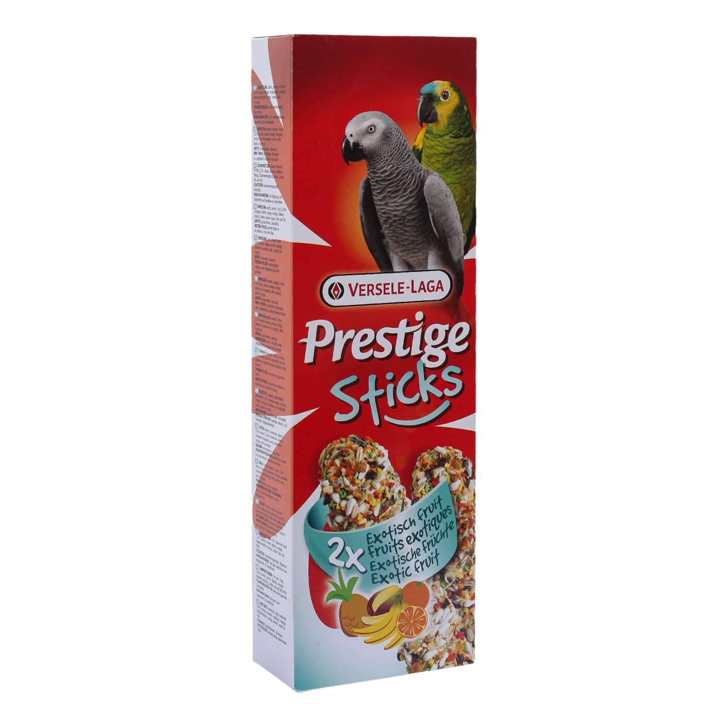 Лакомство для попугаев Versele-Laga Prestige крупных Палочки с экзотическими фруктами 70г 2шт - фото 2