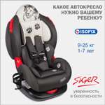 Детское автокресло SIGER Кокон Isofix lux