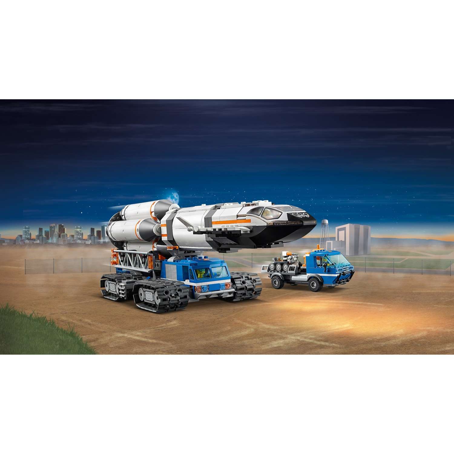 Конструктор LEGO City Space Port Площадка для сборки и транспорт для перевозки ракеты 60229 - фото 9