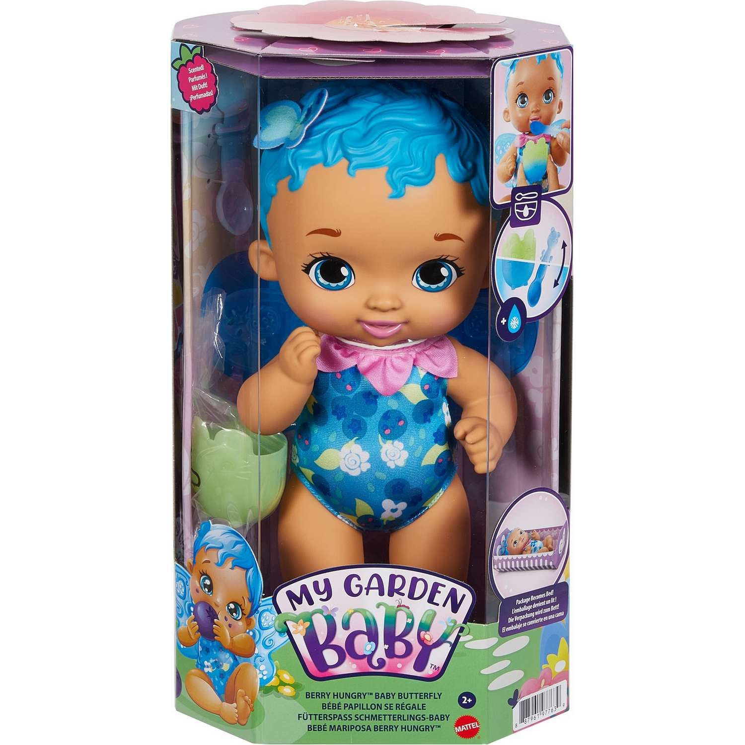 Кукла My Garden Baby Малышка-фея Ягодный обед Голубая GYP01 GYP01 - фото 2