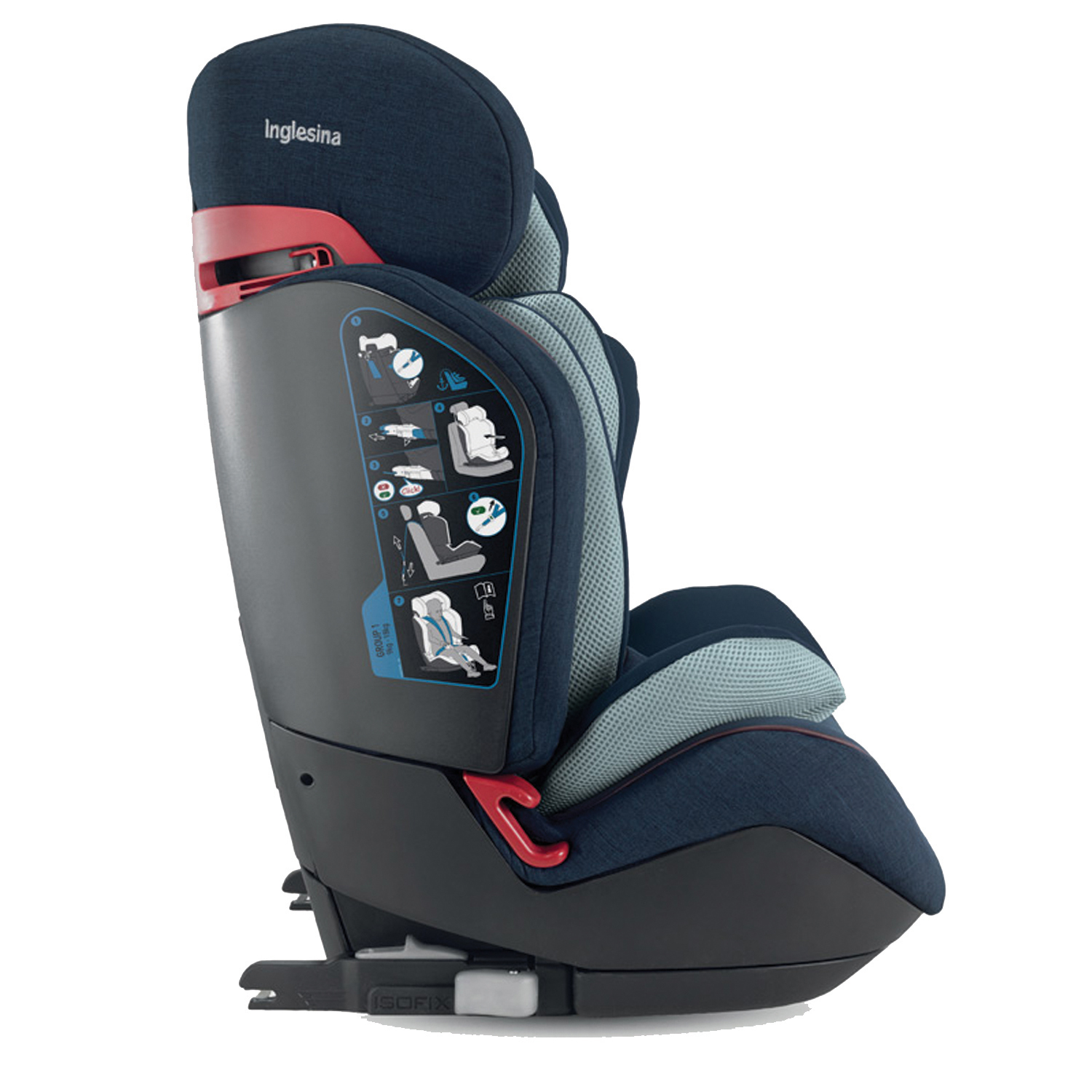 Автокресло Inglesina Gemino 123 I-Fix Navy - фото 3