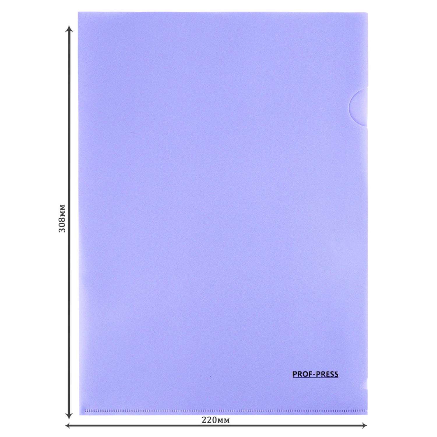 Папка-уголок Prof-Press А4 180 мкм голубой в комплекте 5 штук - фото 2