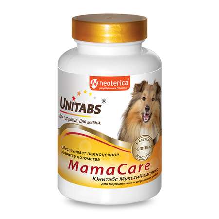 Витамины для собак Unitabs Мама Care беременных c B9 100таблеток