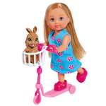 Кукла Evi Simba на самокате с кроликом 5733338